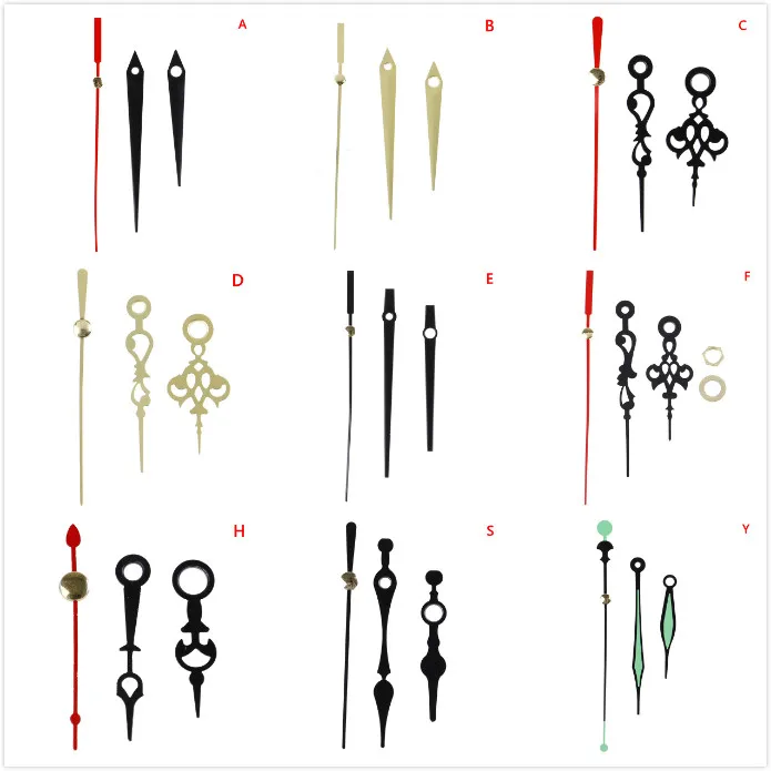 Механизм механизма кварцевых часов золотые стрелки запчасти для