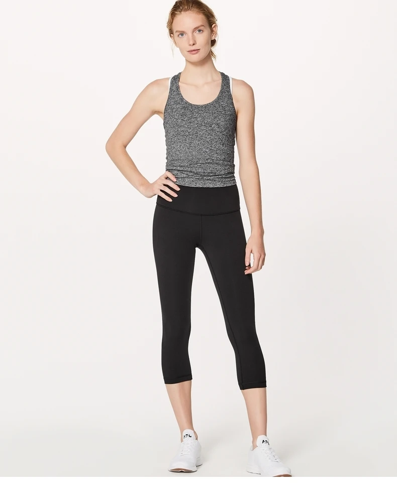 

lululemon- 2.0Versions Naked-Feels Leggings Plain Athletic Fitness Cpari Pants Women Soft Nylon Gym Sport Cropped Trousers