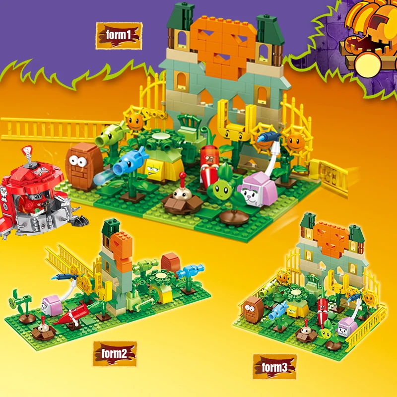 Экспертный Набор строительных блоков оружие зомби ферма лабиринт мини мутанты с