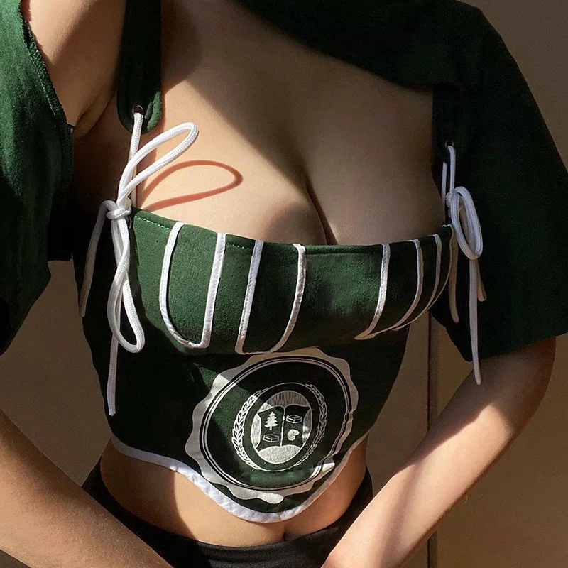 

Women's Vintage Dark Green Royal Blue Corset Top Halter Women's Camisole Sleeveless Corset Sexy Camisole