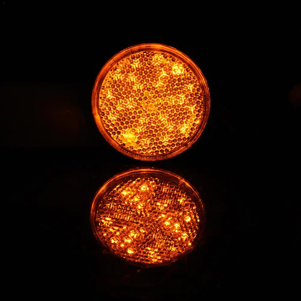 24SMD автомобильные круглые задние фонари ATV светодиодный отражатели боковые сигнальные огни для грузовиков