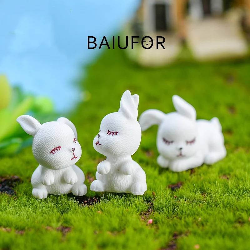 BAIUFOR миниатюрный милый кролик из прерий сказочный садовый декор DIY Террариум