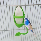 Птица кормушка для попугаев с стоячей стойкой для фруктов Подставка для овощей, пластиковый подвесной контейнер для еды, клетка, аксессуары для домашних птиц