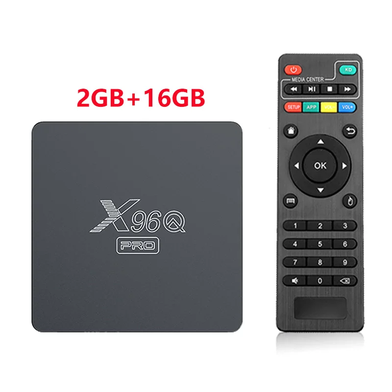 

ТВ-приставка X96Q PRO, Allwinner H313, 4 ядра, ARM Cortex A53, Android 10,0, 2,4 ГГц, 5 ГГц, Wi-Fi, 2 + 16 ГБ, 4K HD