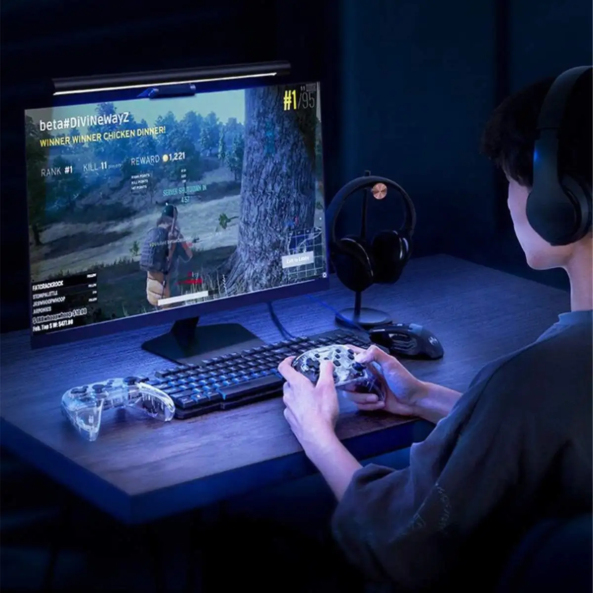 

Stepless Dimming Eye-Care LED Desk Lamp For Computer PC Monitor Screen Hanging Light LED Reading USB Powered Lamp Office Lamp