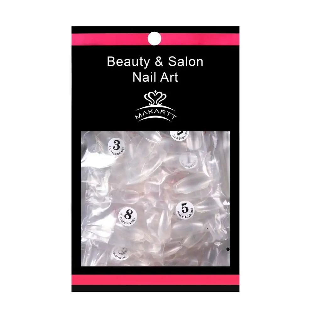 

Makartt Coffin Nail Tips, 500pcs Full Cover False Nails Clear Press on Nails Acrylic Nail Tips Clear Tips for Acrylic Nails