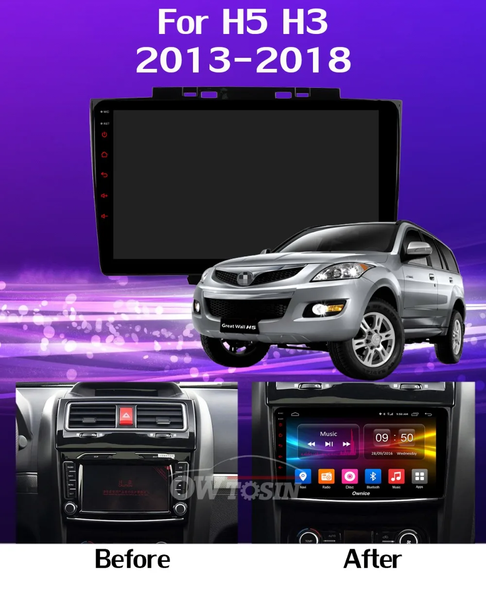 Ownice K1 K3 K5 K6 автомобильный dvd-плеер gps радио для Haval Hover Greatwall Great Wall H5 H3 2013- CarPlay DSP Adas 360 ° панорамный