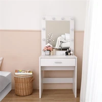 %e3%80%90usa ready stock%e3%80%91fch single drawer dresser with light cannon and large mirror white cold light