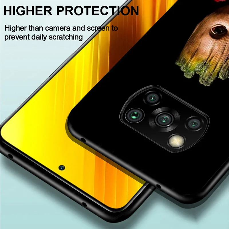 

Marvel Avengers Super Hero Groot For Xiaomi Poco C3 M3 M2 X3 NFC X2 F3 F2 F1 Mi Play Mix 3 A3 A2 Lite Pro Soft Black Phone Case