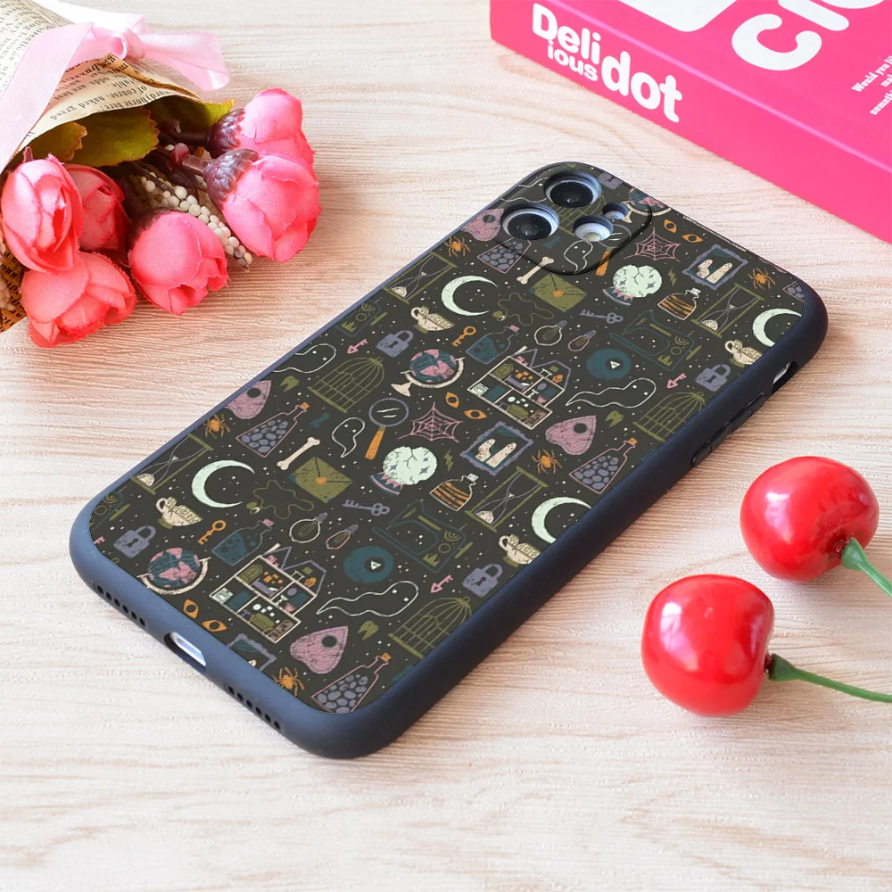 

For iPhone Haunted Attic Print Soft Matt Apple Case