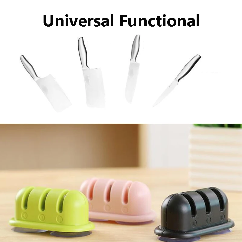 

Knife Sharpener Whetstone Kitchen Knives Sharpening Stone Grindstone Grinder Stone Two Stages Diamond And Ceramic Household Tool