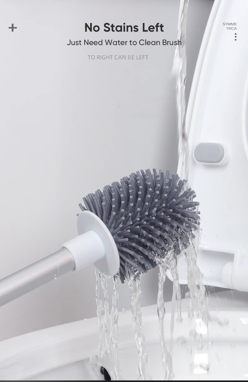 Joybos-cepillo de silicona para el ba&ntilde;o, accesorios de limpieza para el hogar, montado en la pared-5