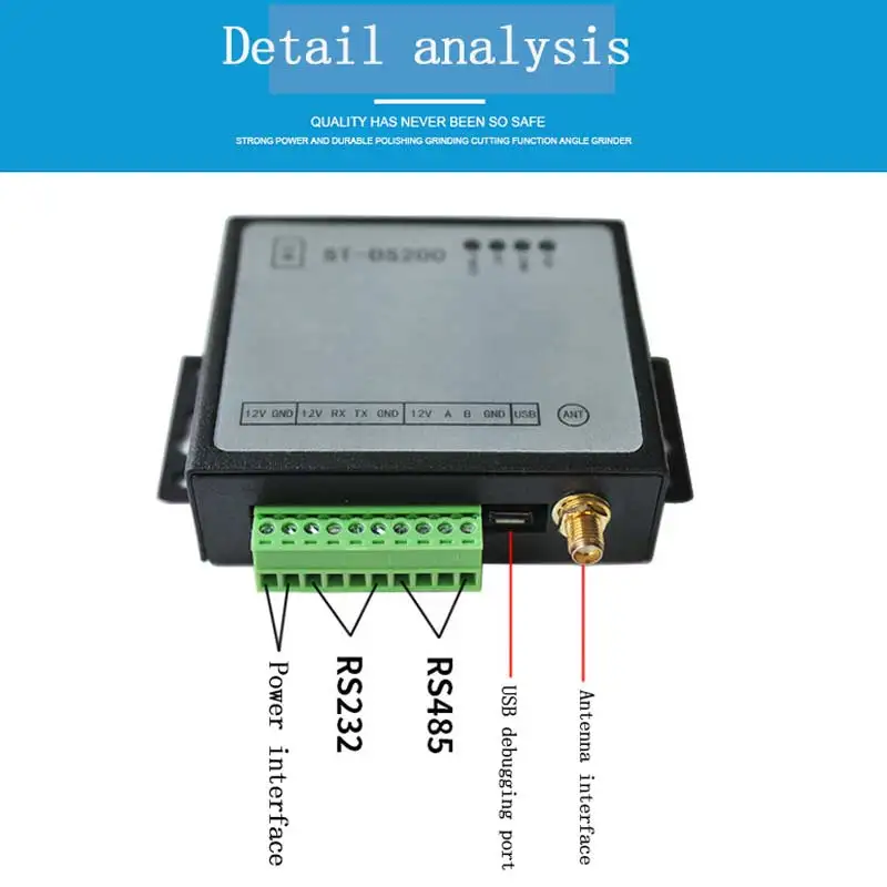 Сельскохозяйственная среда Интернет вещей от 485 до GPRS / 4G Датчик коллектор DTU шлюз