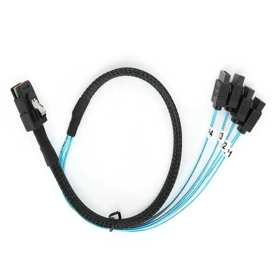 G0101 Mini SAS Cable 36P SFF-8087 to 4SATA Server Data Line Computer Accessories | Компьютеры и офис