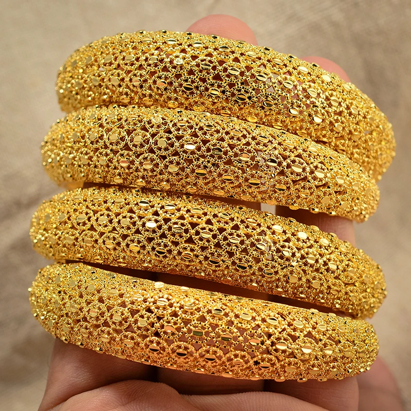 Элегантные браслеты в Африканском/арабском стиле золотого цвета с цветами для