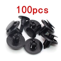 100pcs for toyota for nissan push clips fastener rivets fender liner retainer 7mm plastic car auto accessories