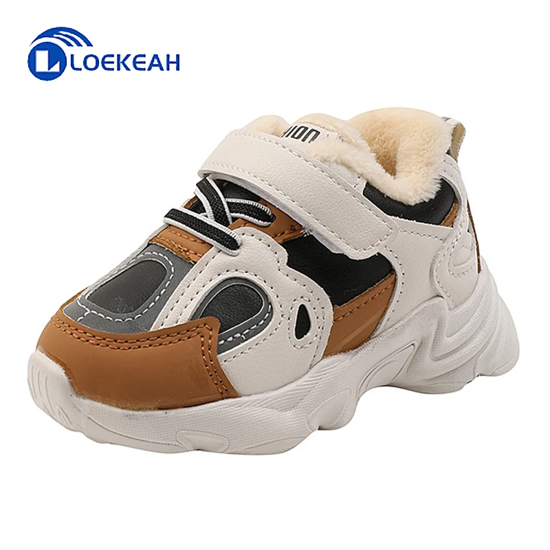 

0-2Y Baby Cotton Shoes Plush Warm Winter Boys Girls Casual Sneakers Non-slip Toddler First Walkers Shoes Soft Comfortable