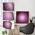 Картина из страз в виде мандалы, цветов