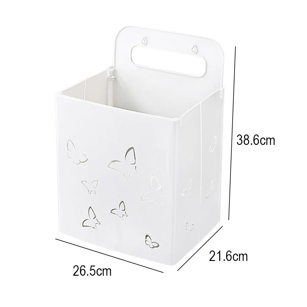 

Wall-Mount Laundry Basket Foldable Dirty Clothes Toys Storage Organizer Portable Punch Free Laundry Container Washing Bathroom