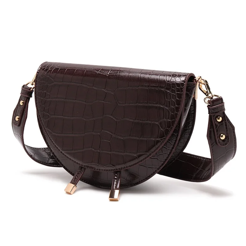 Модная женская сумка седло из искусственной кожи аллигатора роскошные сумки на
