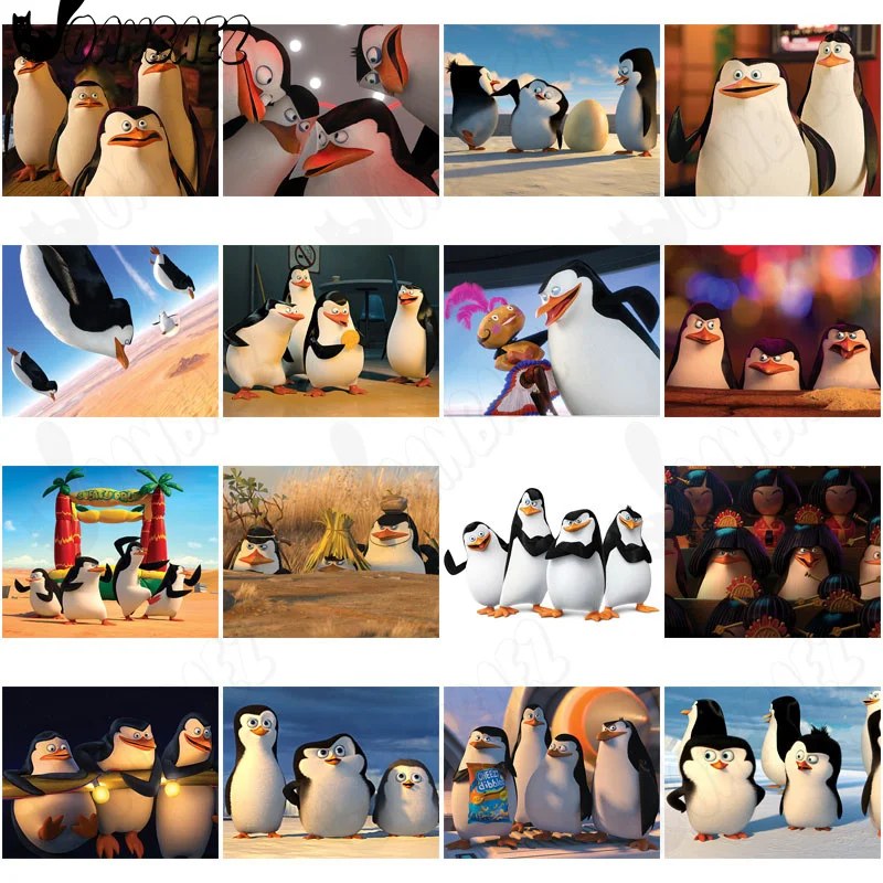 

Penguin Family Diamond Painting 5D Diy Mural Cute Penguin Baby Inlaid Home Bedroom Room Decoration Accessories Gift