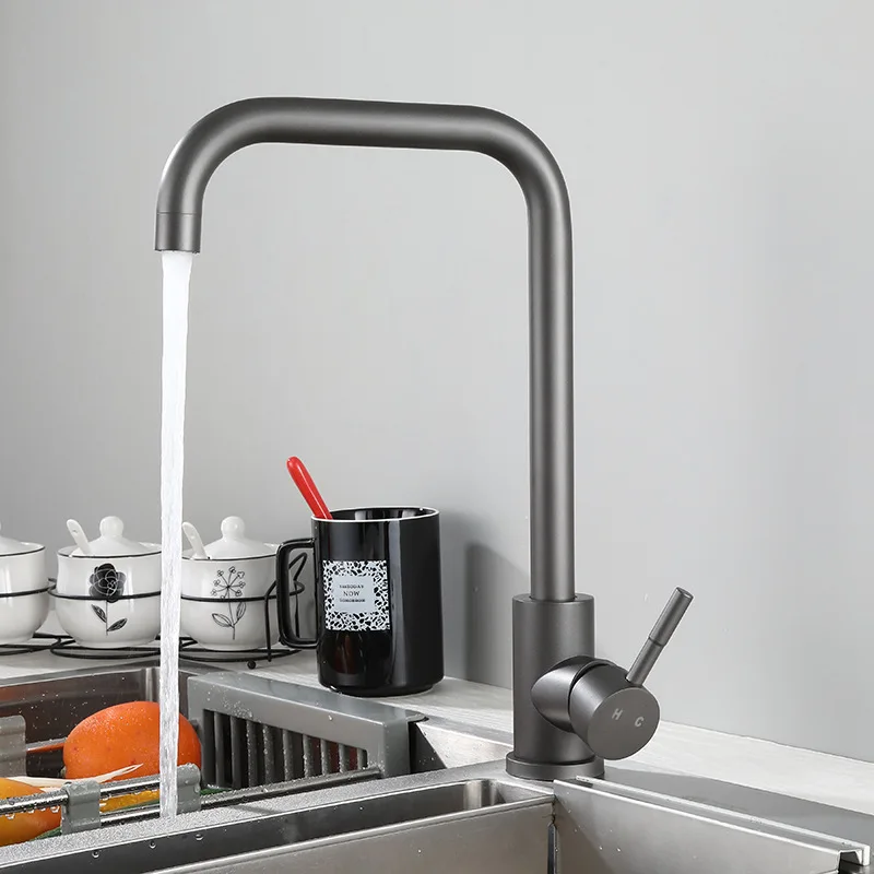 Кухонный измельчитель Полярный пистолет серый смеситель из нержавеющей стали 304