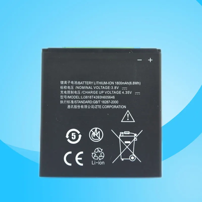

Аккумулятор ALLCCX Li3818T43P3h605646 для ZTE V818 U818 N900 N909D хорошего качества