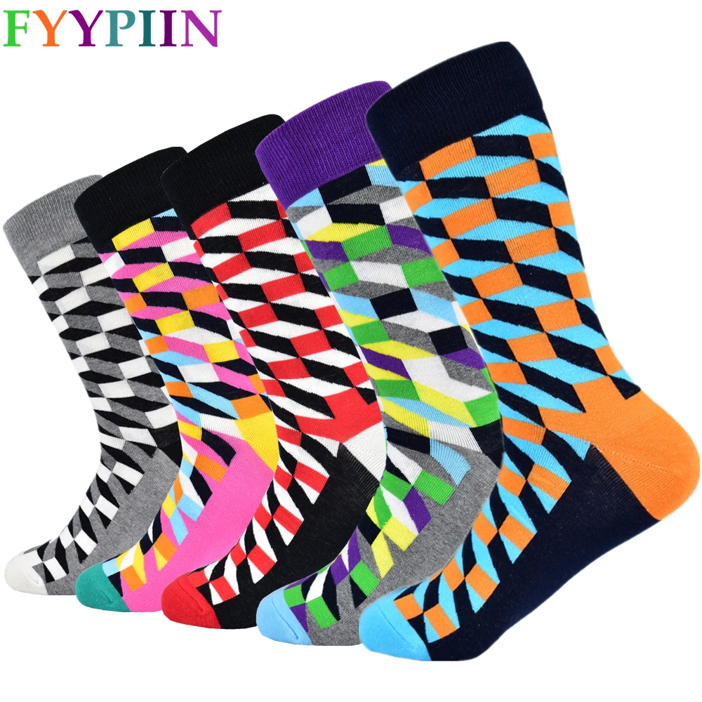 Лидер продаж Классические мужские носки счастливые повседневные хлопковые