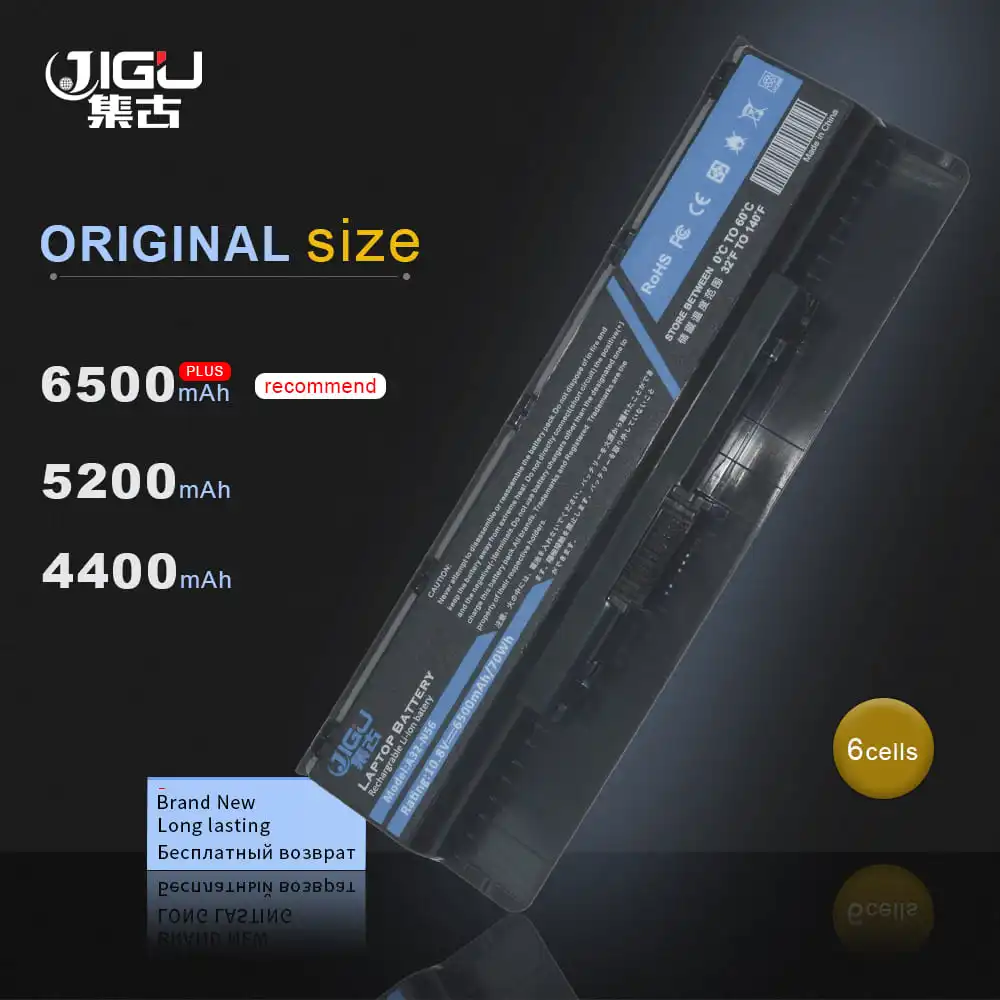 JIGU 6Cells Laptop Battery A31 N56 A32 A33 For Asus N46 N76 F55 N46V N76V B53V B53A F45A F45U|laptop battery|battery a32-n56a32-n56 battery |