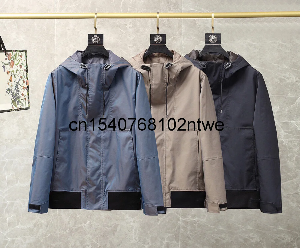 

2021 Men's Autumn New Hooded Jacket Outdoor Casual Style Waterproof Fabric High Quality Fashion Streetwear