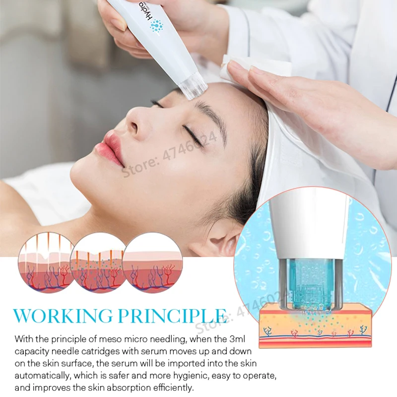 Новая электрическая ручка для домашнего использования H2 Derma Microneedling Pen Meso