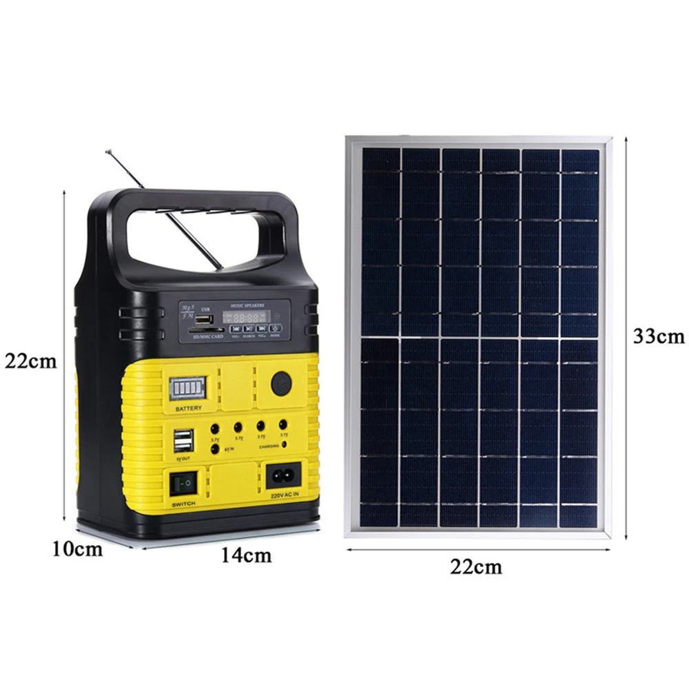 Генератор мощности набор для домашней системы солнечная панель 6-9 Ач