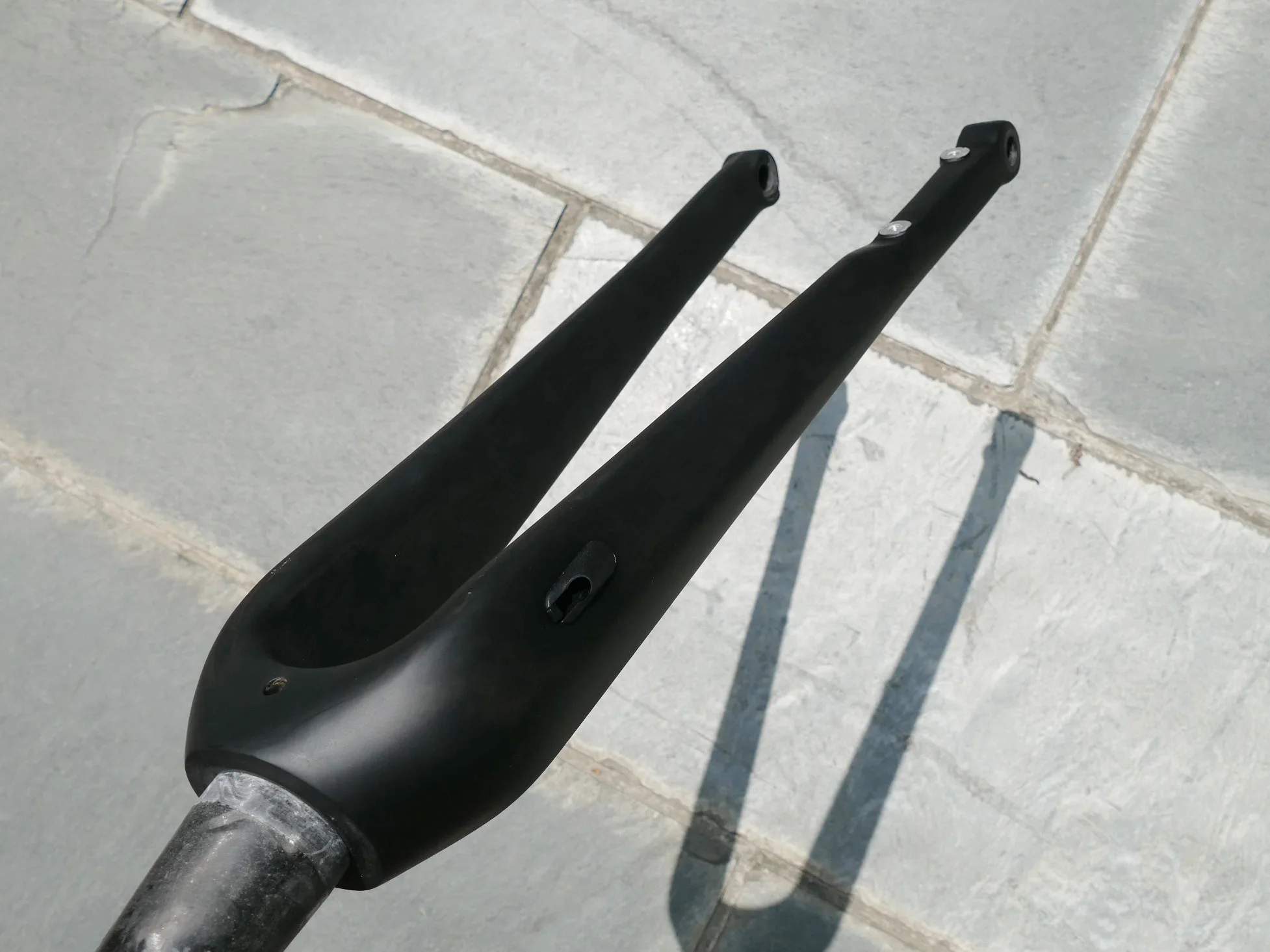 Полностью углеродная велосипедная вилка для циклокросса UD матовая из