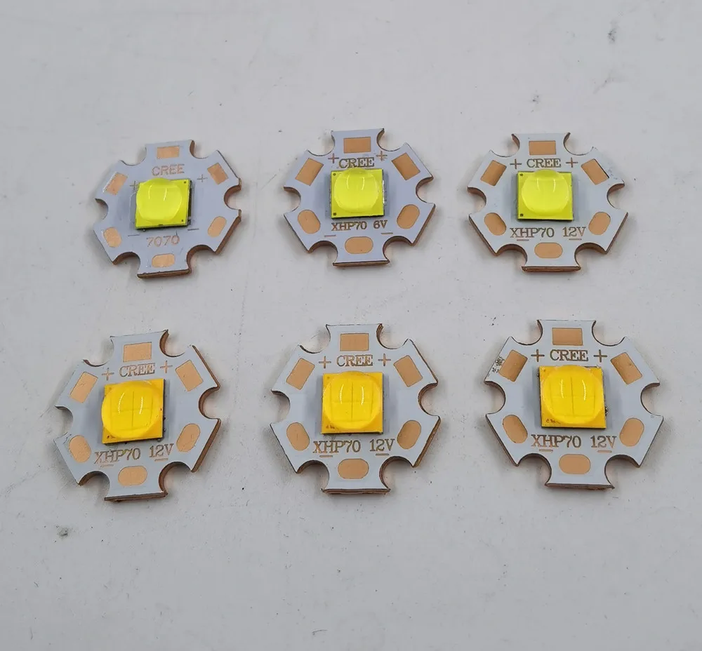 Светодиодный сменный диодный излучатель Cree XHP70.2 XHP50.2 7070 20 Вт 3 в 6 12 В холодный