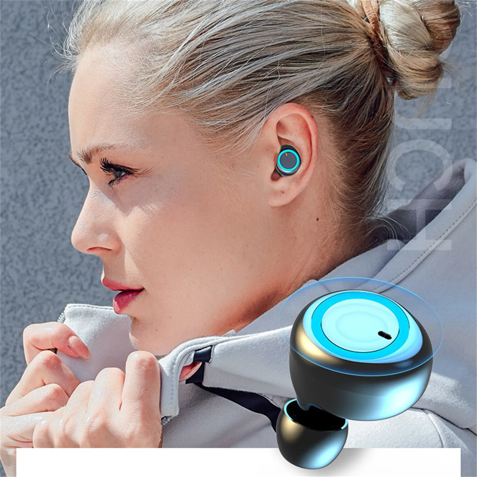 Hot Funny Touch-Control Wireless Bluetooth 5.0 Earphones Cool TWS-Headphones Stereo In Ear Earbuds Headset Ipx7 Waterproof Toys | Игрушки и