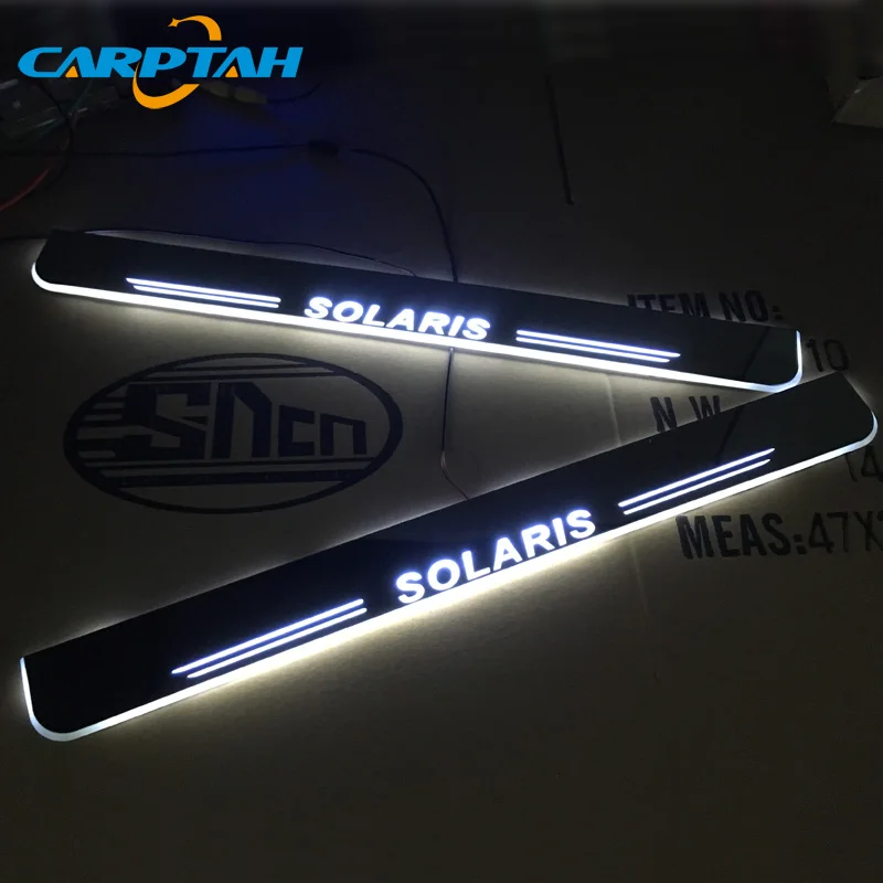 Carptah Trim Pedal светодиодный автомобильный светильник Накладка для порога тропа