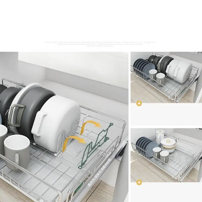 Органайзер для кухонных шкафов органайзер из нержавеющей стали|Полки и