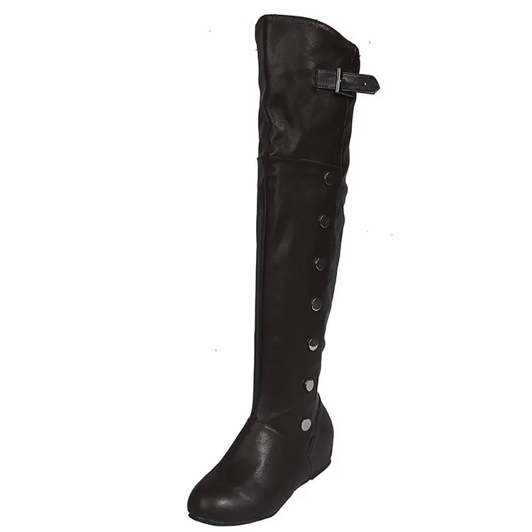 Средневековые Ретро женские высокие кожаные ботинки на молнии в британском