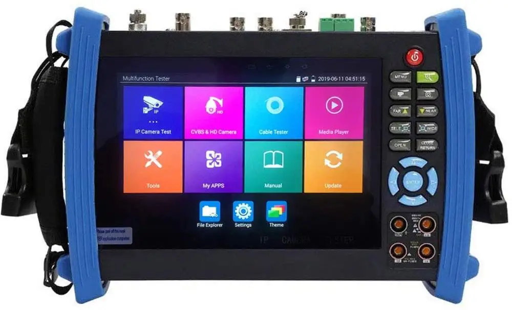 7-дюймовый 4K IP HD CCTV тестер монитор AHD CVI TVI SDI 8MP камера тестирование TDR мультиметр