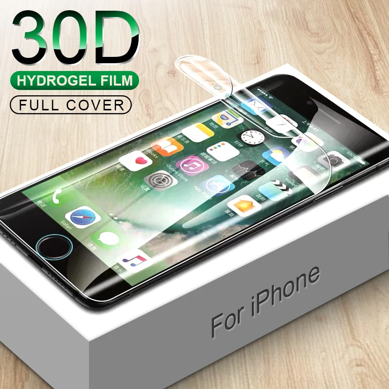 

Screen Protector For iPhone 7 8 Plus 6 6s SE 2 Full Cover Hydrogel Film Soft Protective Film On iPhone 11 X XR XS Max 12 Pro Max