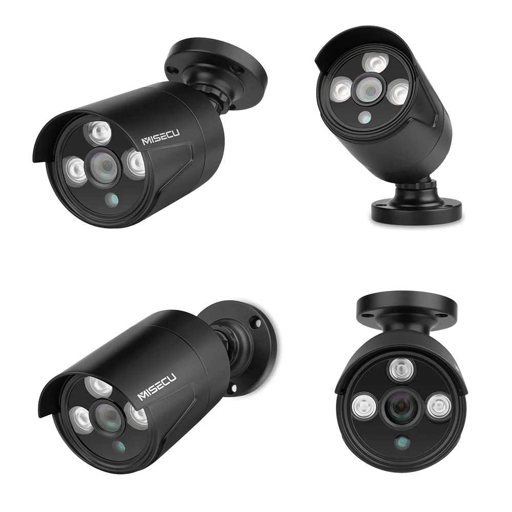 MISECU H.265 1080P POE IP камера 2MP аудио пуля камера Onvif Водонепроницаемый IP66 Крытый открытый дом безопасности видео наблюдения