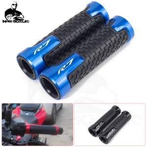 2pcs/1 Pair Motorcycle Motorbike Handlebar Cover Grips CNC Rubber Anti-slip Handle Grip Bar For YAMAHA YZFR7 YZF R7 2021 2022