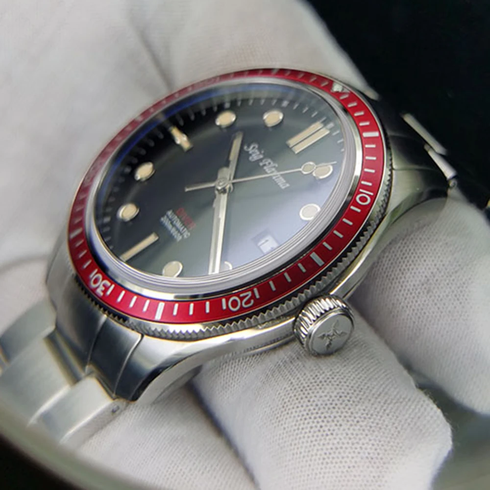 Часы мужские спортивные автоматические механические в стиле ретро светящиеся