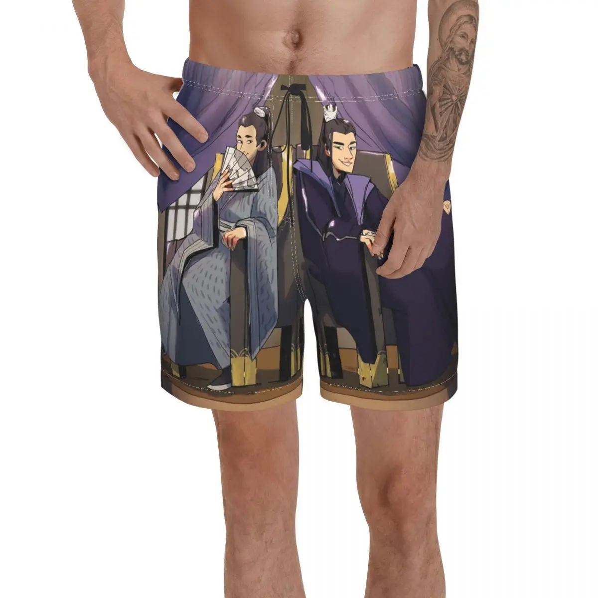 

Promo The Untamed 6 Anime Causal Breathable Quick Dry Anime print The Untamed basketball Male Shorts