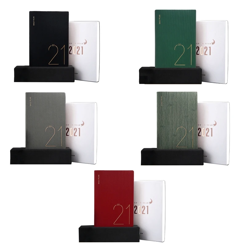 

2021 Planner Organizer A5 Diary Notebook Monthly Weekly Journal Note Book Travel 090F
