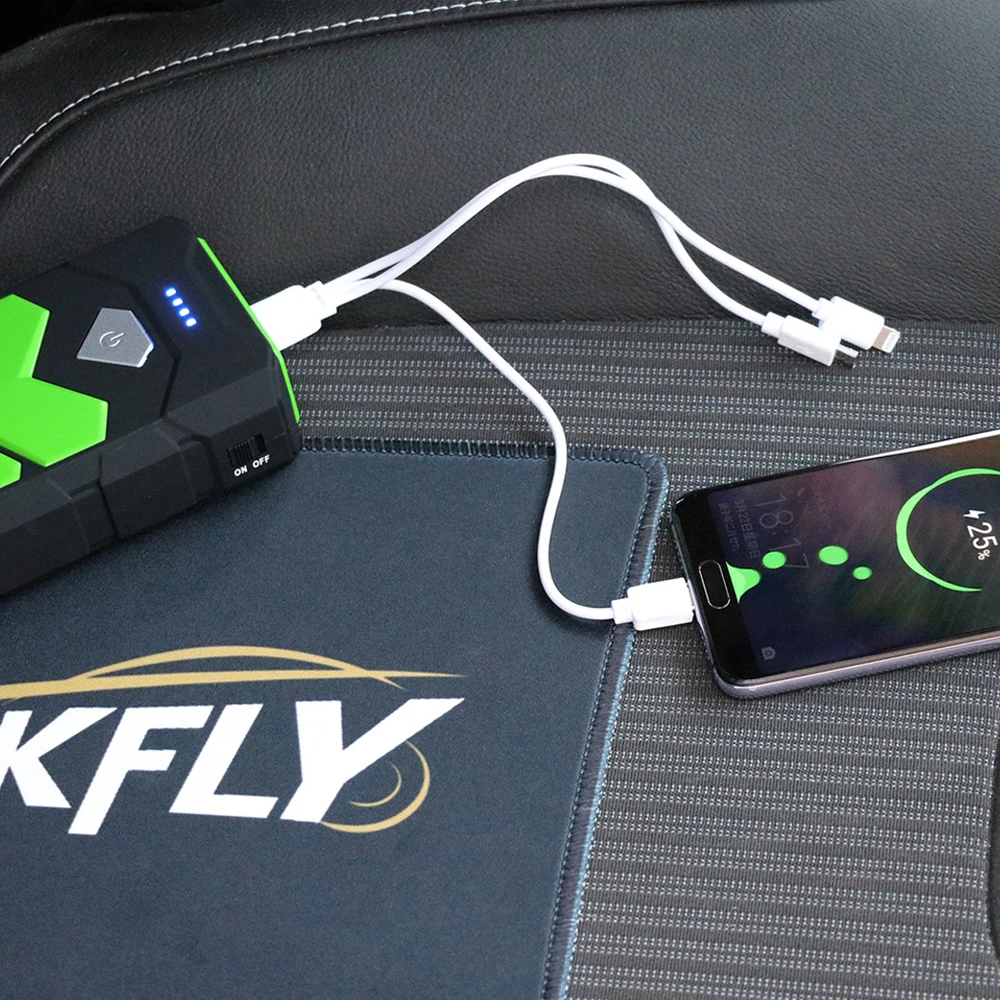 GKFLY высокое Мощность 20000 мАч автомобильное пусковое устройство банк 12V 400A