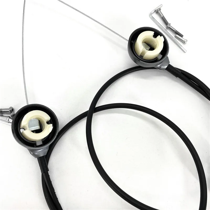 Сборка дистанционной блокировки амортизации вилки Suntour XCM XCR Raidon с рулевым рычагом блокировки и кабельным переключателем демпфера.