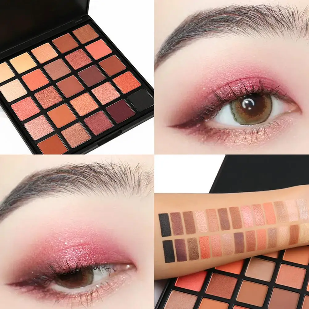25 Цвета палитра теней для макияжа матовая блестящие тени глаз Эфирное Shimmer