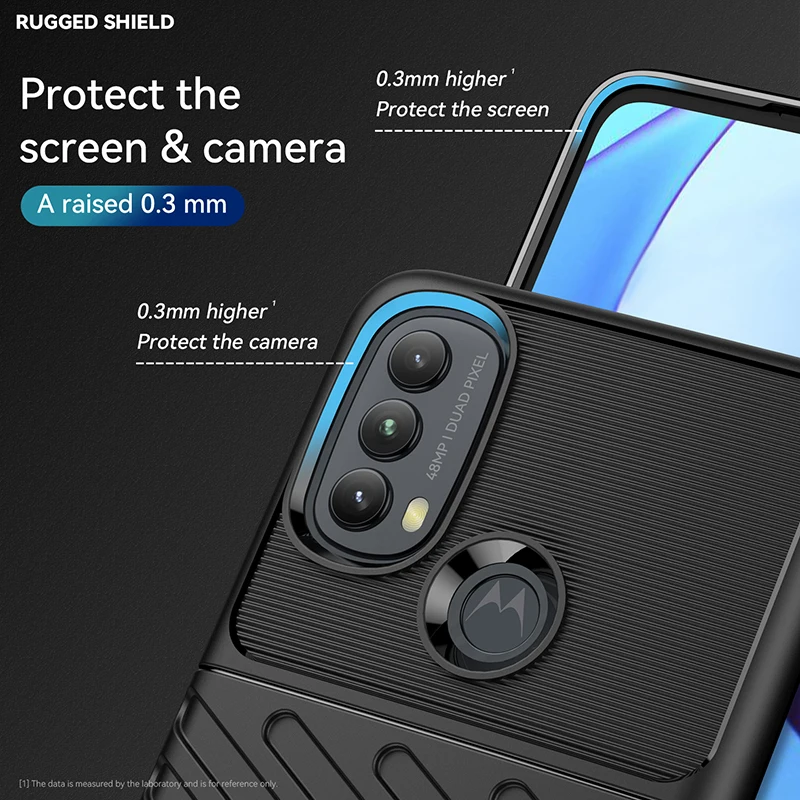 Rugged Fiber Cover For Motorola Moto E40 Case Full Cover Back Case For Moto E40 Case For Moto E40 E30 G60 G30 G20 G10 G100 G50