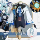 Костюм для косплея дженшин ударно эула Лоуренса, костюм из парика, одежда для игр, рыцарские костюмы для дрифта, женские наряды